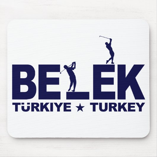 GOLF BELEK mousepad - blauw Muismat (Voorkant)