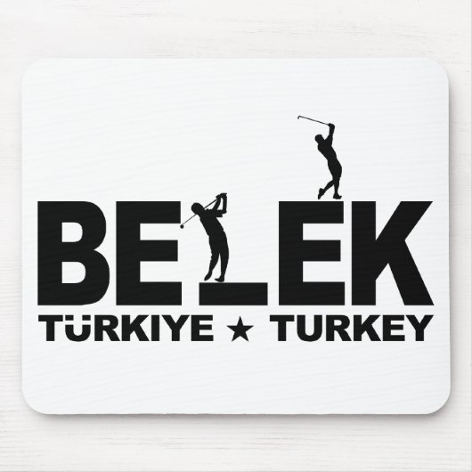 GOLF BELEK mousepad - zwart Muismat (Voorkant)