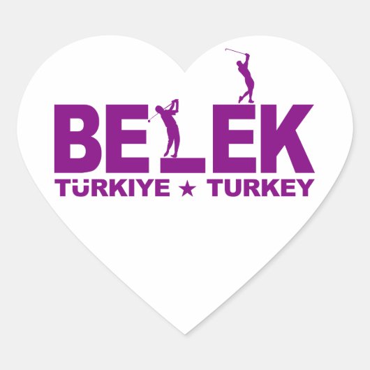 GOLF BELEK stickers - pas aan (Voorkant)