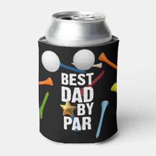 Golf Best DAD by Par ball and t-shirt grappig zwar Blikjeskoeler