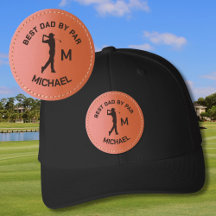 GOLF BEST DAD / GRANDAD BY PAR NAME MONOGRAM