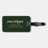 Golf Best Game Ever voor golfers en touringcars Bagagelabel (Achterkant horizontaal)