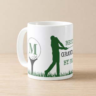 Golf BEST GRANDPA DOOR PAR Monogram Coffee Mok
