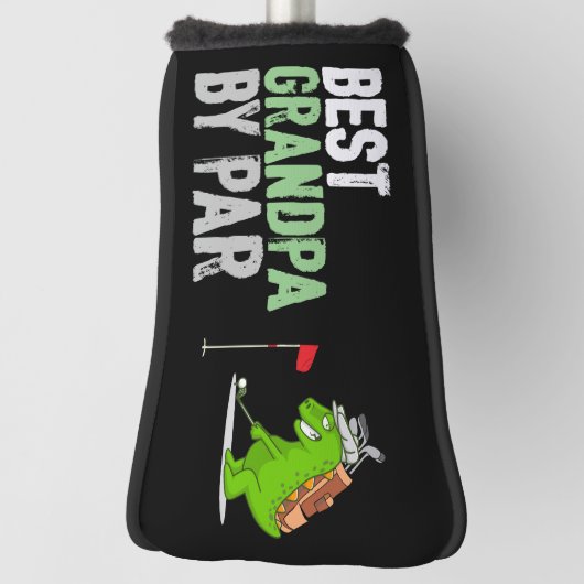 Golf Best Grandpa, Par met Dinosaur Funny Golfheadcover (Draai 90)