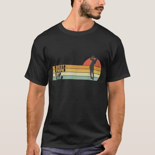 Golf Best Papa By Par Vaderdag Golf T-shirt (Voorkant)