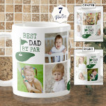 Golf BESTE DAD VAN PAR 7 Foto Collage Koffiemok<br><div class="desc">Creëer een unieke mok voor fotocollage voor de golfer Pa die deze makkelijk te uploaden foto collage sjabloon met 7 afbeeldingen en de grappige titel BEST DAD VAN het golfgezegde door PAR in groen en zwart gebruikt. Maakt een gedenkwaardig, betekenisvol vaders cadeau voor zijn verjaardag, Vaderdag of vakantie. BIJSTAND: Neem...</div>