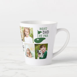 Golf BESTE DAD VAN PAR 7 Foto Collage Latte Mok