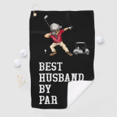 Golf Beste Echtgenoot door Par Golf Handdoek – Gra (Insitu)