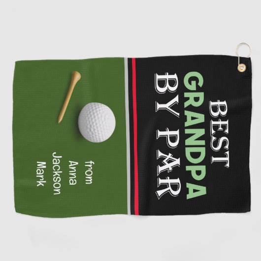 Golf beste opa door par voor opa golfhanddoek (Horizontaal)