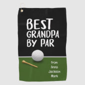 Golf beste opa door par voor opa golfhanddoek (Voorkant)