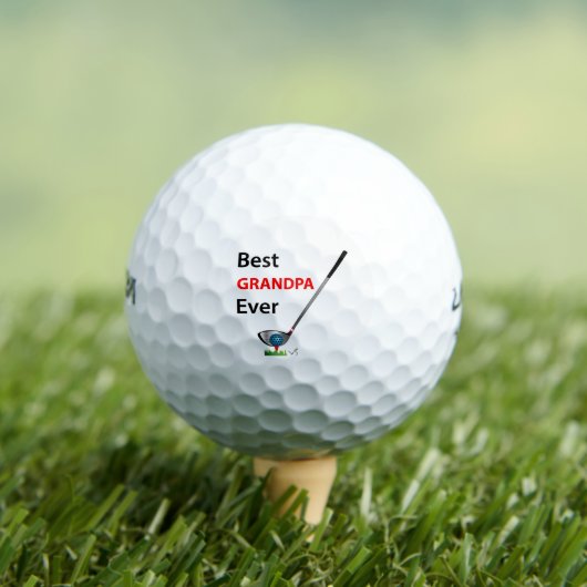 GOLF Beste Opa Ooit Gift Cool Golf Balls Golfballen (Insitu Shirt)