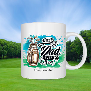 Golf Beste Pap Vaderdag Gepersonaliseerd Koffiemok