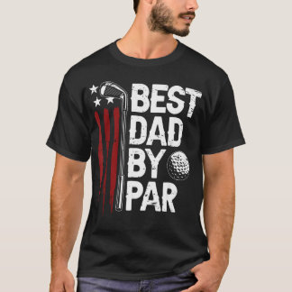 Golf Beste Papa Door Par Papa Golfer Amerikaanse V T-shirt