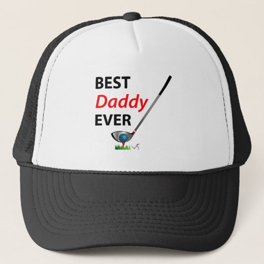GOLF- Beste papa ooit, Cool Golf Trucker Pet (Voorkant)