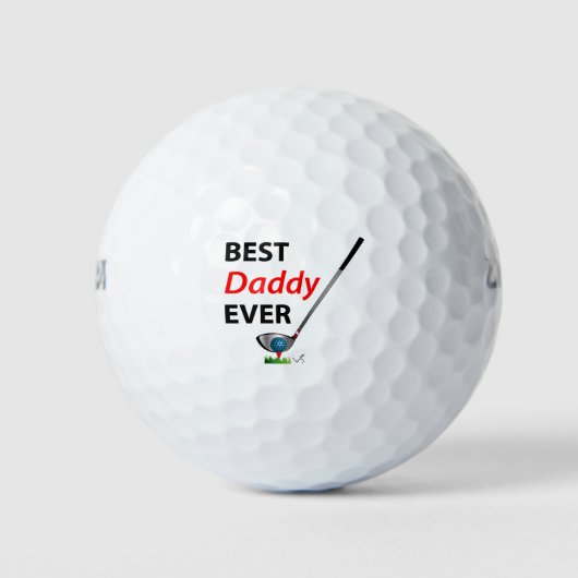 GOLF Beste papa ooit Gift Cool Golf Balls Golfballen (Voorkant)