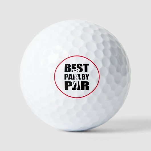 Golf beste Papa van Par Golfballen (Voorkant)