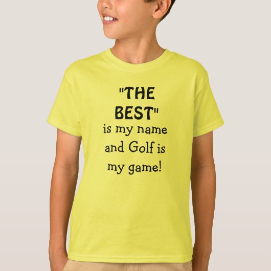 Golf Beste Speler Citaat T-shirt (Voorkant)