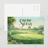 Golf Beterschap Golfer Briefkaart (Voorkant / Achterkant)