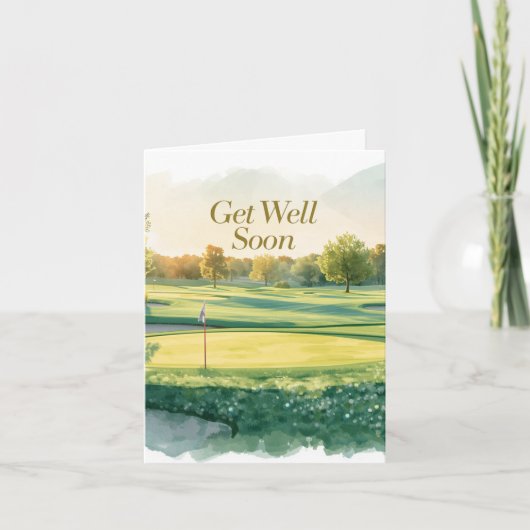 Golf Beterschap Golfer Notitiekaartje (Voorkant)