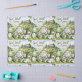 Golf beterschap met golfbal op green tissuepapier (Craft)