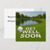 Golf beterschap tekst bij bunker voor golfer (Voorkant / Achterkant)
