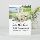 Golf Bewaar de datum Golf Toernooi Uitnodiging (Staand voorkant)