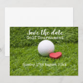 Golf bewaar de datum voor golf toernooi huwelijk save the date (Voorkant / Achterkant)