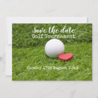 Golf bewaar de datum voor golf toernooi huwelijk