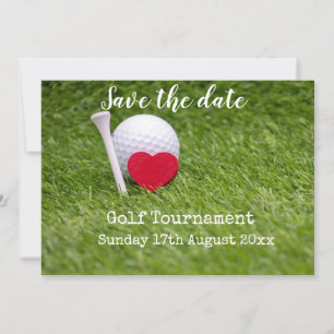 Golf bewaar de datum voor golf toernooi huwelijk save the date