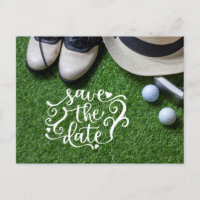 Golf bewaar de datum voor Golfer Feest met golfbal