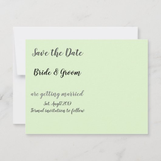 Golf Bewaar de datum voor trouwdag Aankondiging (Achterkant)