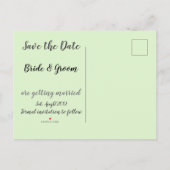 Golf bewaar de datum voor trouwkaart briefkaart (Achterkant)