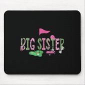 Golf Big Sister Nk Hole In One Golf 1st Birthday G Muismat (Voorkant)