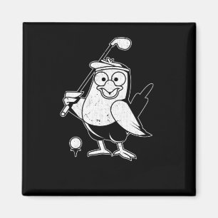 Golf Birdie Funny Bird Animal Humor Golfing Magneet