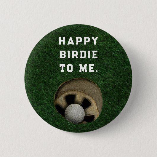 Golf Birdie Prijs Ronde Button 5,7 Cm (Voorkant)