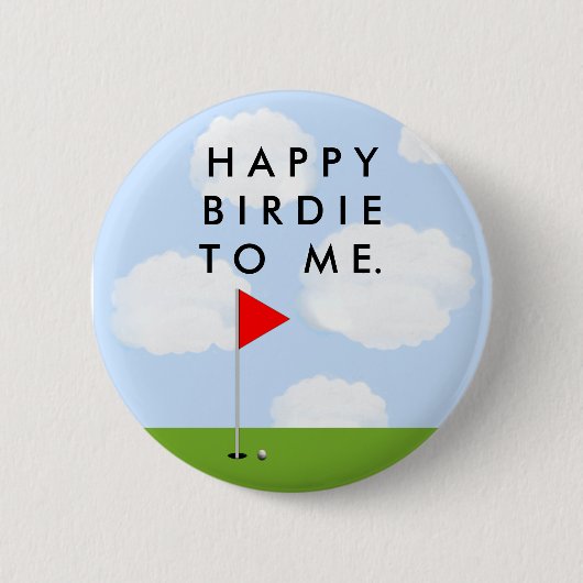 Golf Birdie Ronde Button 5,7 Cm (Voorkant)