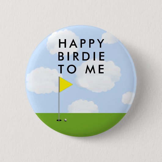 Golf Birdie Ronde Button 5,7 Cm (Voorkant)