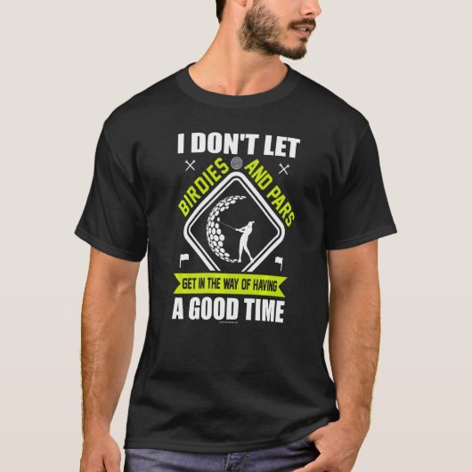 Golf Birdies en Pars T-shirt (Voorkant)