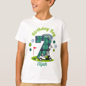 Golf Birthday Boy Shirt 7de Golf Party Shirt (Voorkant)