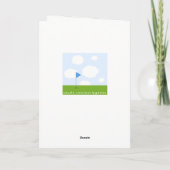 Golf Birthday Card Kaart (Achterkant)