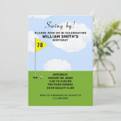 Golf Birthday Event Kaart (Staand voorkant)