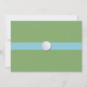 Golf Birthday Foto Putt Fun Golfing Invitation Kaart (Achterkant)