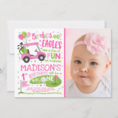 Golf Birthday Hole in één Golf 1ste verjaardag Kaart (Voorkant)