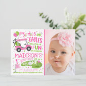 Golf Birthday Hole in één Golf 1ste verjaardag Kaart (Staand voorkant)