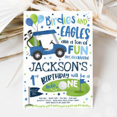 Golf Birthday Hole in één Golf 1ste verjaardag Kaart