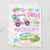 Golf Birthday Hole in één Golf 1ste verjaardag Kaart (Voorkant)