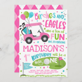 Golf Birthday Hole in één Golf 1ste verjaardag Kaart