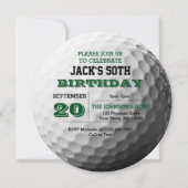 Golf Birthday Invitation Kaart (Voorkant)