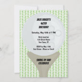 Golf Birthday Invitation Kaart (Voorkant)