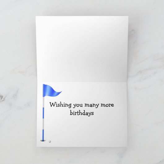 Golf Birthday Kaart (Binnen)